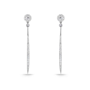 FEBQ312_00 Diamond Bouquets Illusion-setting Earrings