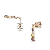 FEBZ102_OD Bezel Diamond Line Earrings