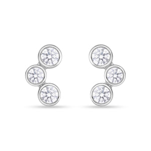 FEBZA04_00 Bezel Studs Earrings