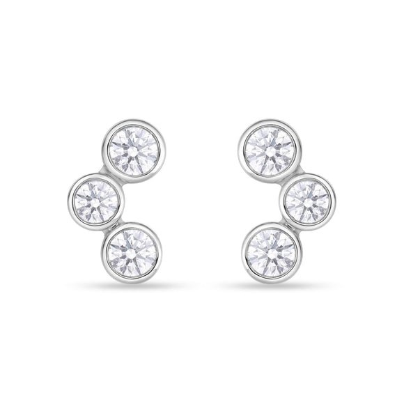 FEBZA04_00 Bezel Studs Earrings