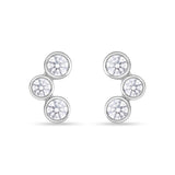 FEBZA04_00 Bezel Studs Earrings