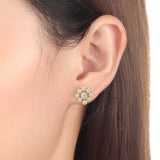 FECS149_Sunshine Soothing Yellow Studs Earrings