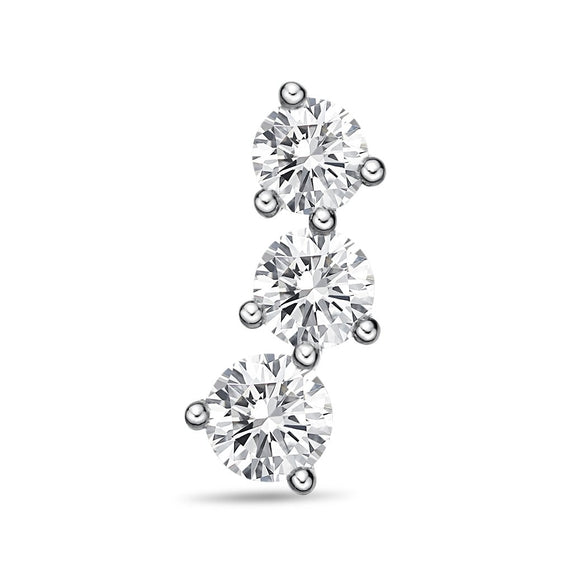 FEDD107_00 Diamond Line Climber Earrings
