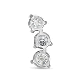 FEDD108_00 Diamond Line Climber Earrings