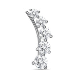 FEDD109_00 Diamond Line Climber Earrings
