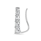 FEDD109_00 Diamond Line Climber Earrings