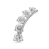 FEDD109_00 Diamond Line Climber Earrings