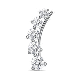 FEDD110_00 Diamond Line Climber Earrings