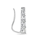 FEDD110_00 Diamond Line Climber Earrings