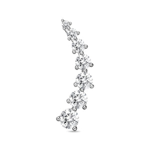 FEDD111_00 Diamond Line Climber Earrings