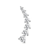 FEDD111_00 Diamond Line Climber Earrings
