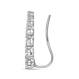 FEDD111_00 Diamond Line Climber Earrings