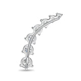 FEDD111_00 Diamond Line Climber Earrings