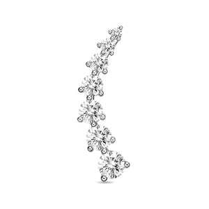 FEDD112_00 Diamond Line Climber Earrings
