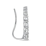 FEDD112_00 Diamond Line Climber Earrings