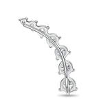 FEDD112_00 Diamond Line Climber Earrings