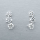FEDD195_00 Diamond Line Climber Earrings