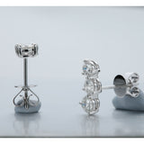 FEDD195_00 Diamond Line Climber Earrings