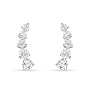 FEDD197_00 Diamond Line Climber Earrings