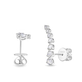 FEDD198_00 Diamond Line Climber Earrings