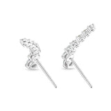 FEDD198_00 Diamond Line Climber Earrings