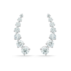FEDD199_00 Diamond Line Climber Earrings