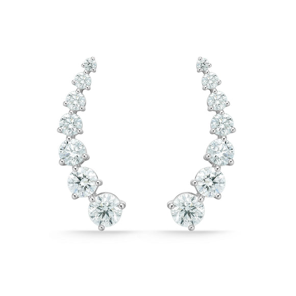 FEDD199_00 Diamond Line Climber Earrings