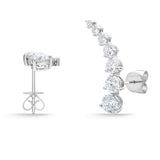 FEDD199_00 Diamond Line Climber Earrings