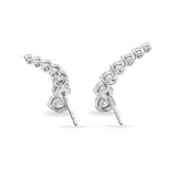 FEDD199_00 Diamond Line Climber Earrings
