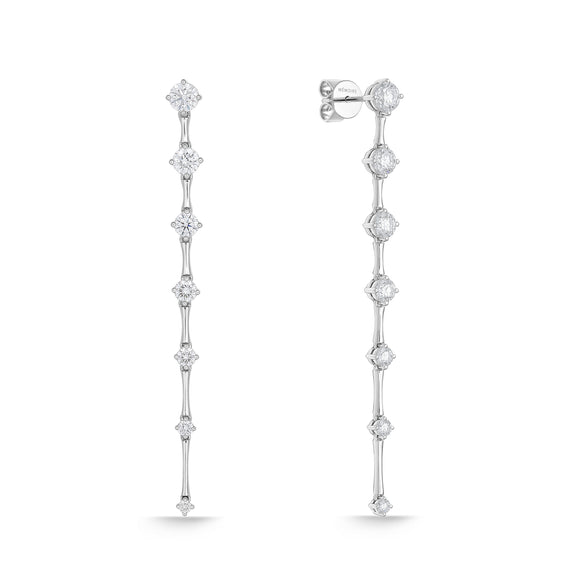 FEDD219_00 Diamond Line Dangling Earrings