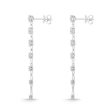 FEDD219_00 Diamond Line Dangling Earrings