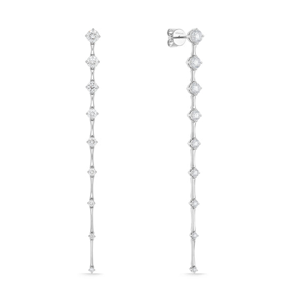 FEDD221_00 Diamond Line Dangling Earrings