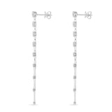 FEDD221_00 Diamond Line Dangling Earrings