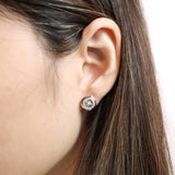 FEDSA06_00 Dancing Diamond Studs Earrings