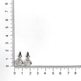 FEDSB01_00 Dancing Diamond Studs Earrings