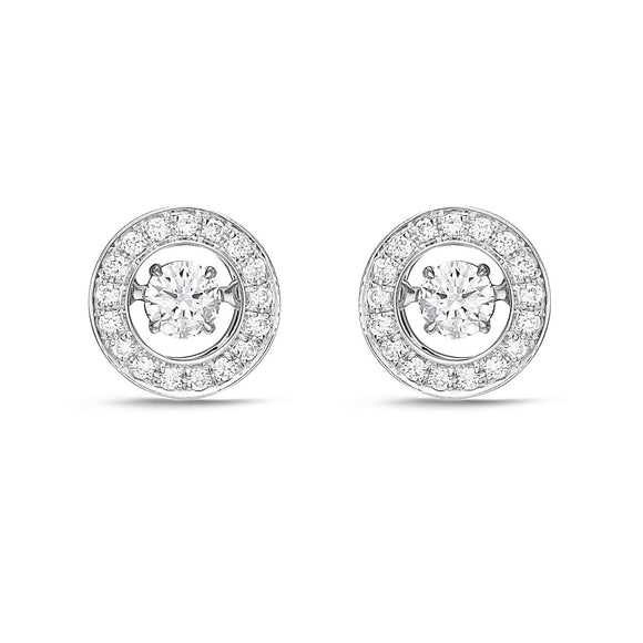 FEDSB05_00 Dancing Diamond Studs Earrings