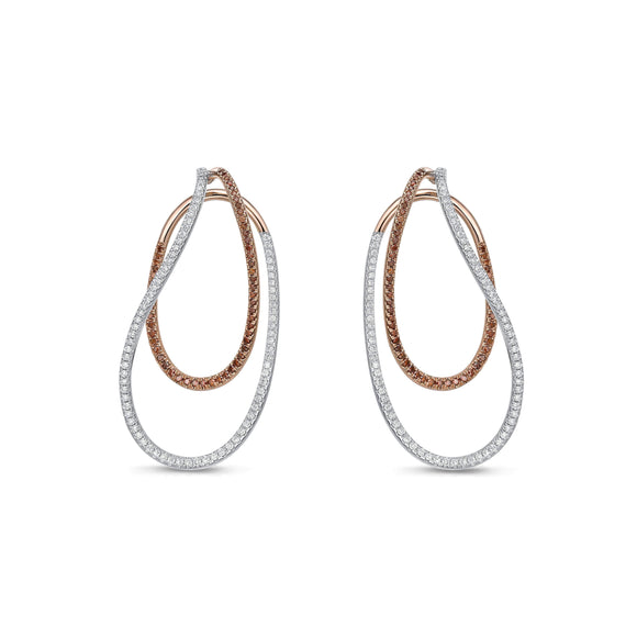 FEEN109_CD Entwined Diamond Hoops