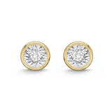 FEFD101_00 My First Diamond Illusion-setting Earrings