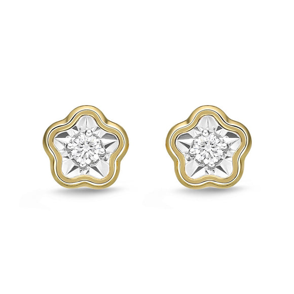 FEFD103_00 My First Diamond Illusion-setting Earrings
