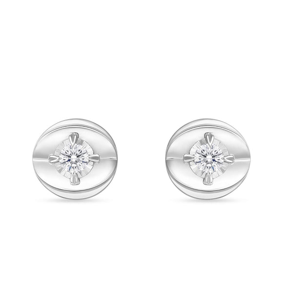 FEFD403_00 My First Diamond Illusion-setting Earrings