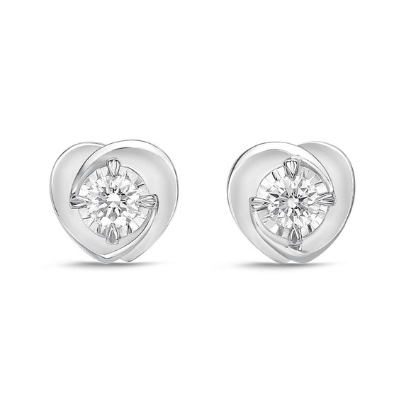 FEFD404_00 My First Diamond Illusion-setting Earrings
