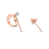 FELC116_00 L Collection Diamond Fashion Earrings
