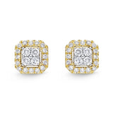 FESUE05_00 Stack'em Up Diamond Studs Earrings