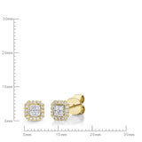 FESUE05_00 Stack'em Up Diamond Studs Earrings