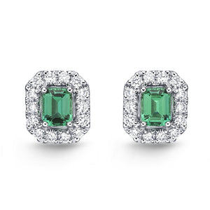 FESUE06_EM Stack'em Up Emerald Studs Earrings