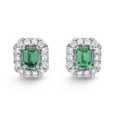 FESUE06_EM Stack'em Up Emerald Studs Earrings