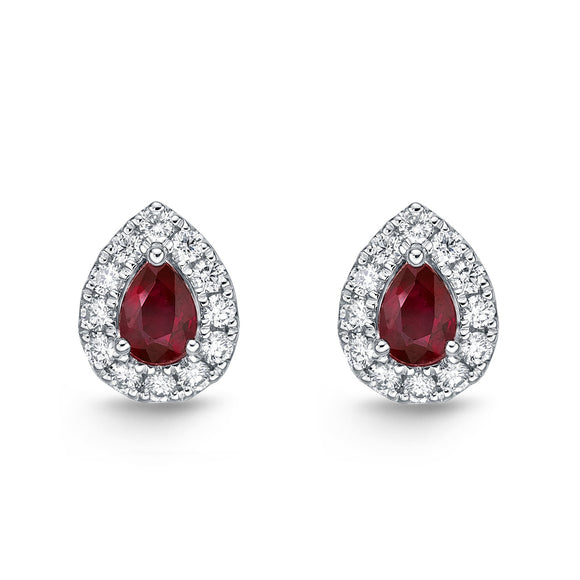 FESUP07_RU Stack'em Up Ruby Studs Earrings