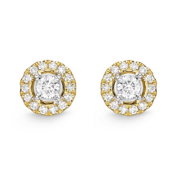 FESUR05_00 Stack'em Up Diamond Studs Earrings