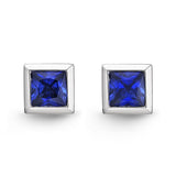 FESUS01_SB Stack'em Up Sapphire Studs Earrings