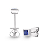 FESUS01_SB Stack'em Up Sapphire Studs Earrings